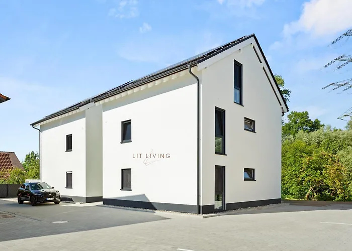 Lit Living Deluxe Apartments Woerth - Parking - Box Spring - Bbq - Balcony