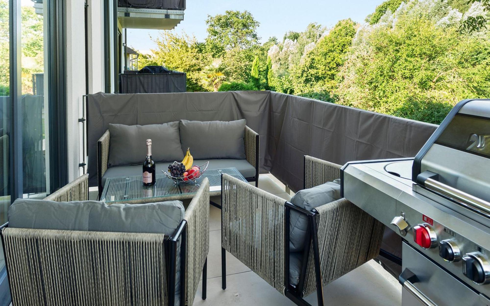 Apartment Lit Living Deluxe Woerth - Parking - Box Spring - Bbq - Balcony *